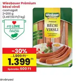 Spar Wiesbauer Prémium bécsi virsli ajánlat