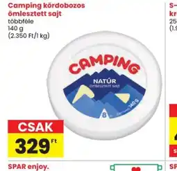 Spar Camping ömlesztett sajt ajánlat
