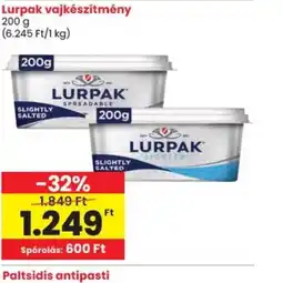 Spar Lurpak vajkészítmény ajánlat