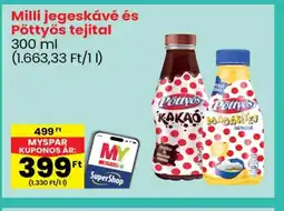 Spar Milli/Pöttyös jegeskávé és tejital ajánlat