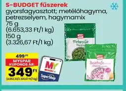 Spar S-BUDGET fűszerek ajánlat