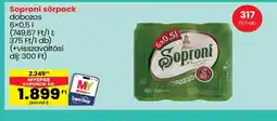 Spar Soproni sörpack ajánlat