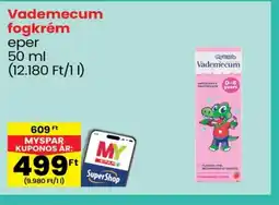 Spar Vademecum fogkrém ajánlat