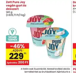Spar Zott Pure Joy vegán gurt ajánlat