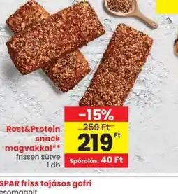 Spar Rost&Protein snack ajánlat