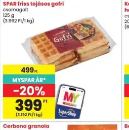 Spar SPAR friss tojásos gofri ajánlat