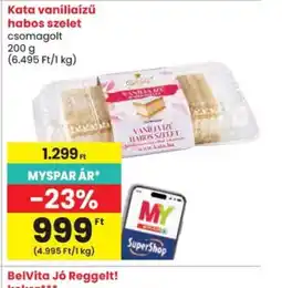 Spar Kata vaníliaízű habos szelet ajánlat