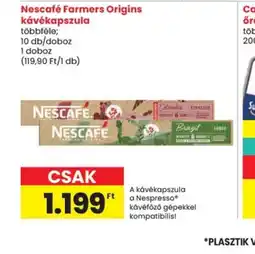 Spar NESCAFÉ Farmers Origins kávékapszula ajánlat