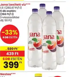 Spar Jana ízesített víz ajánlat