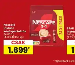 Spar Nescafé instant kávéspecialitás ajánlat