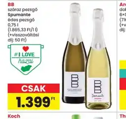 Spar BB Spumante pezsgő ajánlat