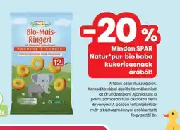 Spar SPAR Naturpur Bio-Mais-Ringerl ajánlat