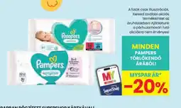 Spar PAMPERS törlőkendő ajánlat