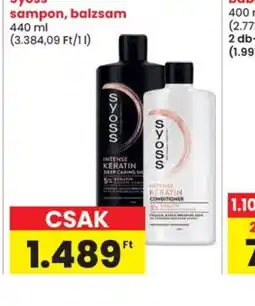Spar Syoss sampon, balzsam ajánlat
