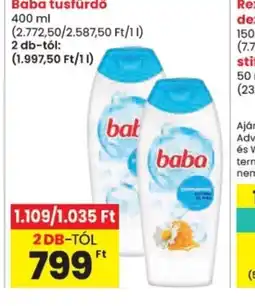 Spar Baba tusfürdő ajánlat