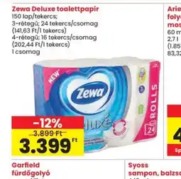 Spar Zewa Deluxe toalettpapir ajánlat