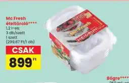Spar Mc Fresh ételtárol ajánlat