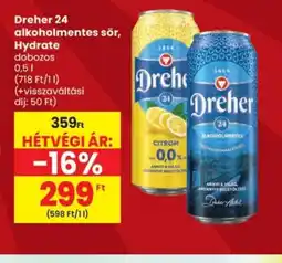 Spar Dreher 24 alkoholmentes sör ajánlat