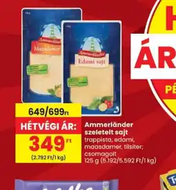 Spar Ammerländer szeletelt sajt ajánlat