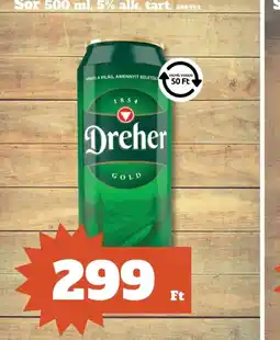 Family Diszkont Dreher GOLD Sör ajánlat