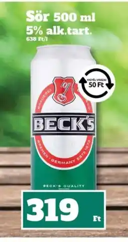 Family Diszkont BECK'S SÖR ajánlat