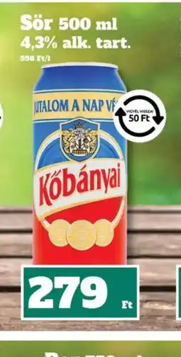 Family Diszkont Kőbányai Sör ajánlat