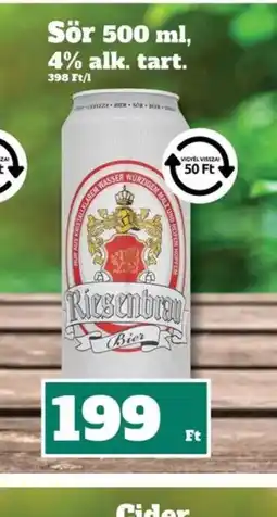 Family Diszkont Riesenbrau Sör ajánlat
