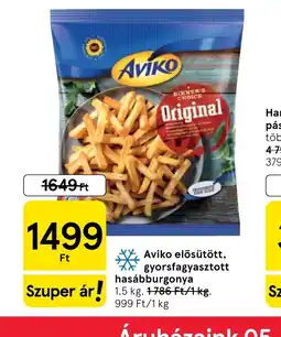 Tesco Aviko hasábburgonya ajánlat