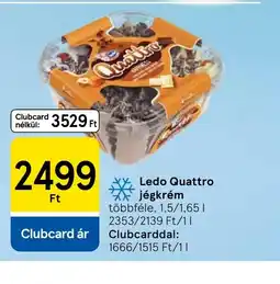 Tesco Ledo Quattro Jégkrém ajánlat