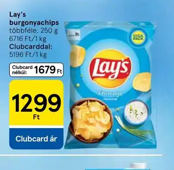 Tesco Lay's burgonyachips ajánlat