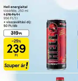 Tesco Hell energiaital ajánlat