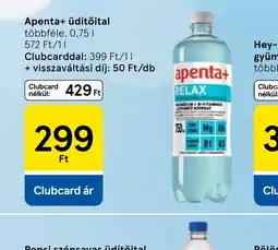 Tesco Apenta+ Üdítőital ajánlat