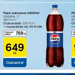 Tesco Pepsi szénsavas üdítőital ajánlat