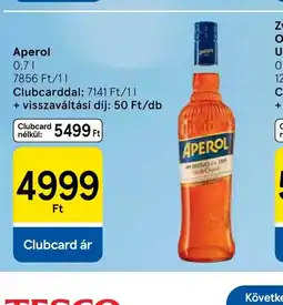 Tesco Aperol ajánlat