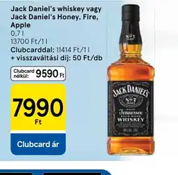 Tesco Jack Daniel's whiskey ajánlat