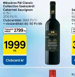Tesco Mészáros Pál Cabernet Sauvignon ajánlat