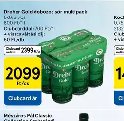 Tesco Dreher Gold dobozos sör multipack ajánlat