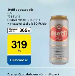 Tesco Steffl dobozos sör ajánlat