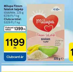 Tesco Milupa Finom falatok tejpép ajánlat