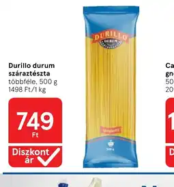 Tesco Durillo durum száraztészta ajánlat