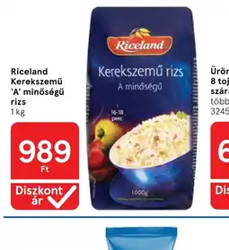 Tesco Riceland Kerekszemű rizs ajánlat