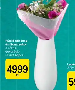 Tesco Pünkösdirzsa- és liliomcsokor ajánlat