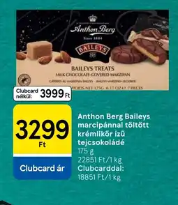 Tesco Anthon Berg Baileys tejcsokoládé ajánlat