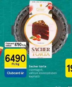 Tesco Hofmann Sacher torta ajánlat