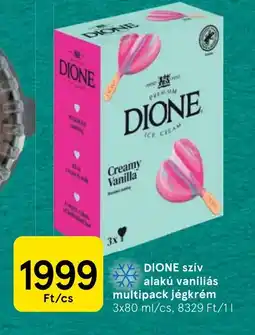 Tesco DIONE szív alakú vaníliás jégkrém ajánlat