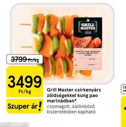 Tesco Grill Master csirkenyárs zöldségekkel ajánlat