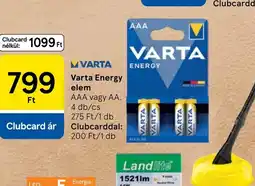Tesco VARTA Energy elem ajánlat