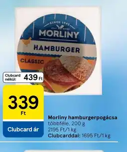Tesco MORLINY HAMBURGER ajánlat