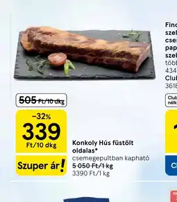 Tesco Konkoly Hús füstölt oldalas ajánlat