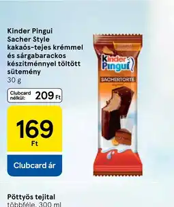 Tesco Kinder Pingui Sacher Style ajánlat